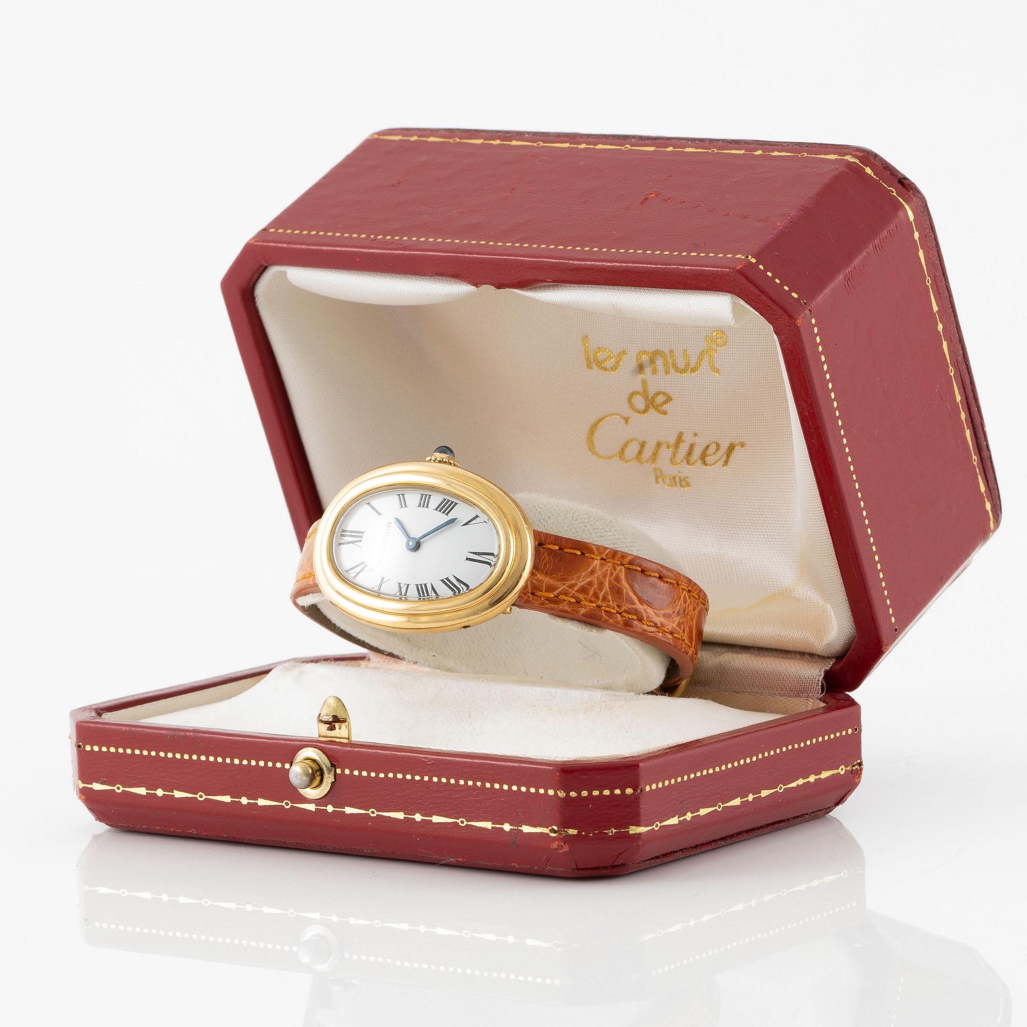 Cartier, Baignoire, "Paris Dial", ca 1980.