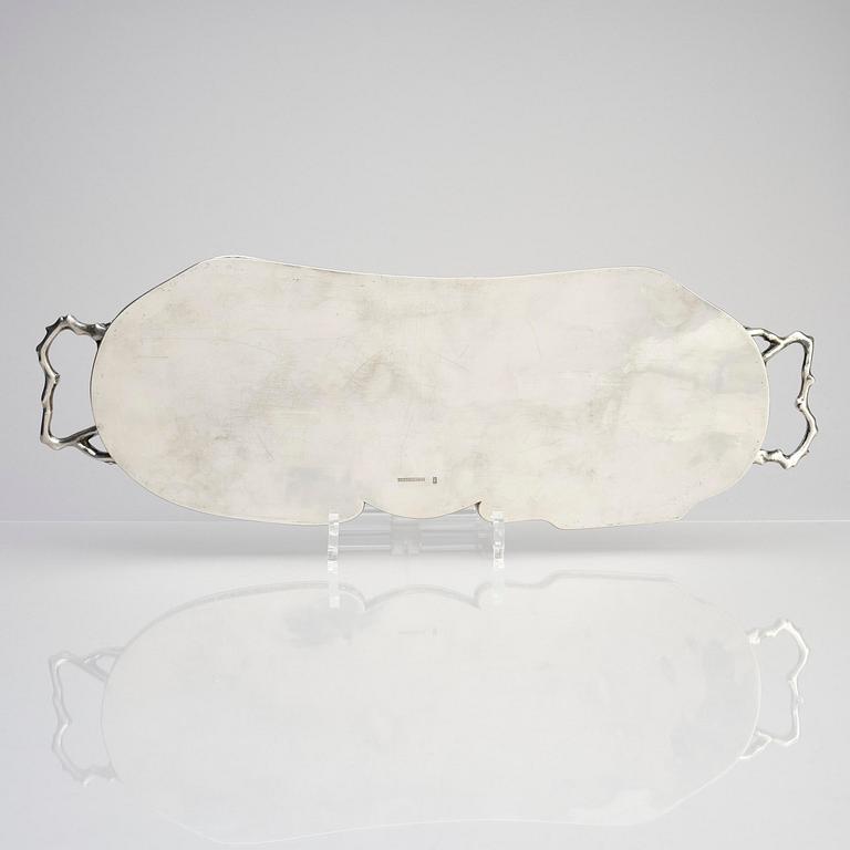Teservis, fyra delar, silver. Hung Chong & Co, Shanghai, 1900-tal.