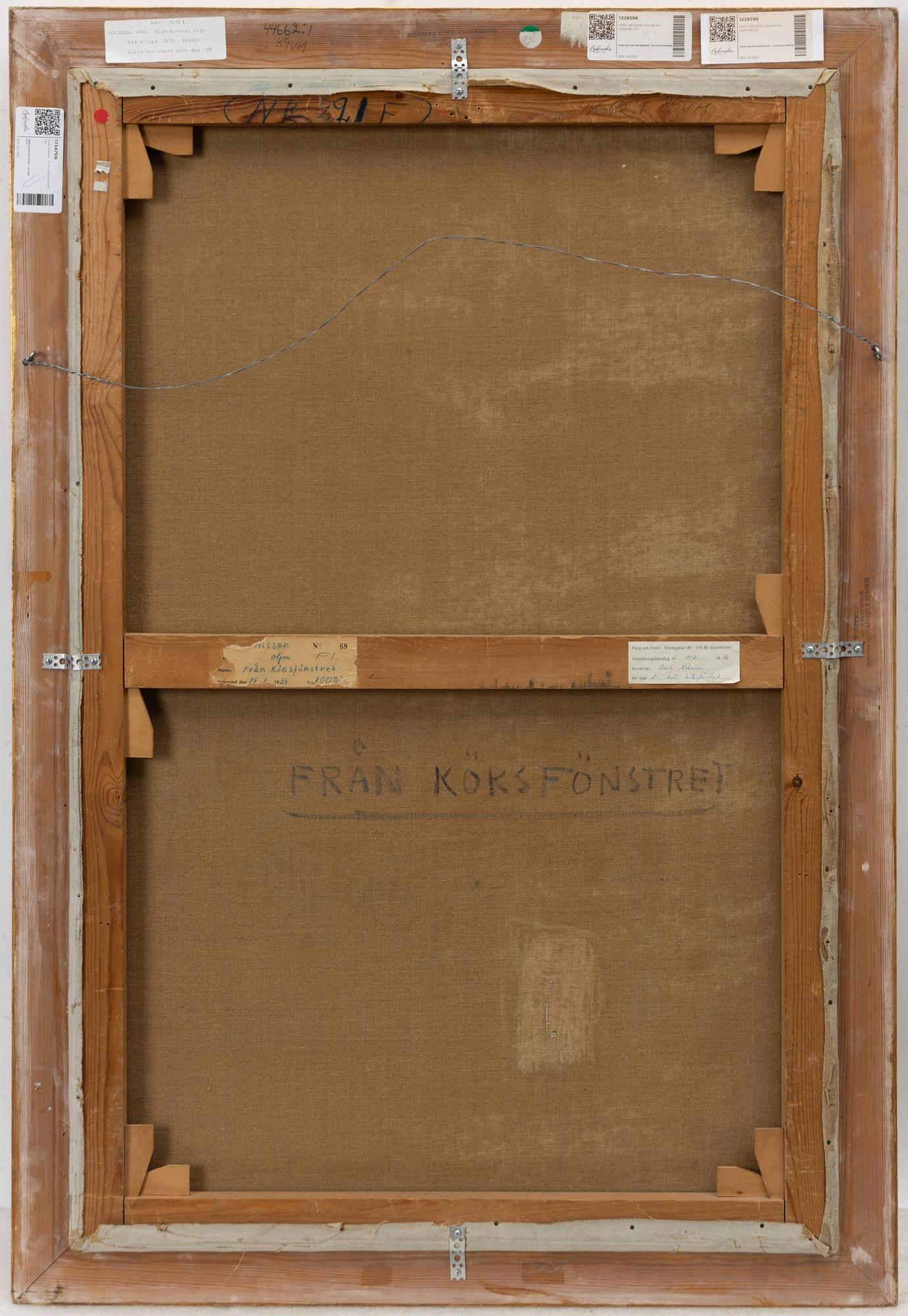 Axel Nilsson, ”Från köksfönstret”.