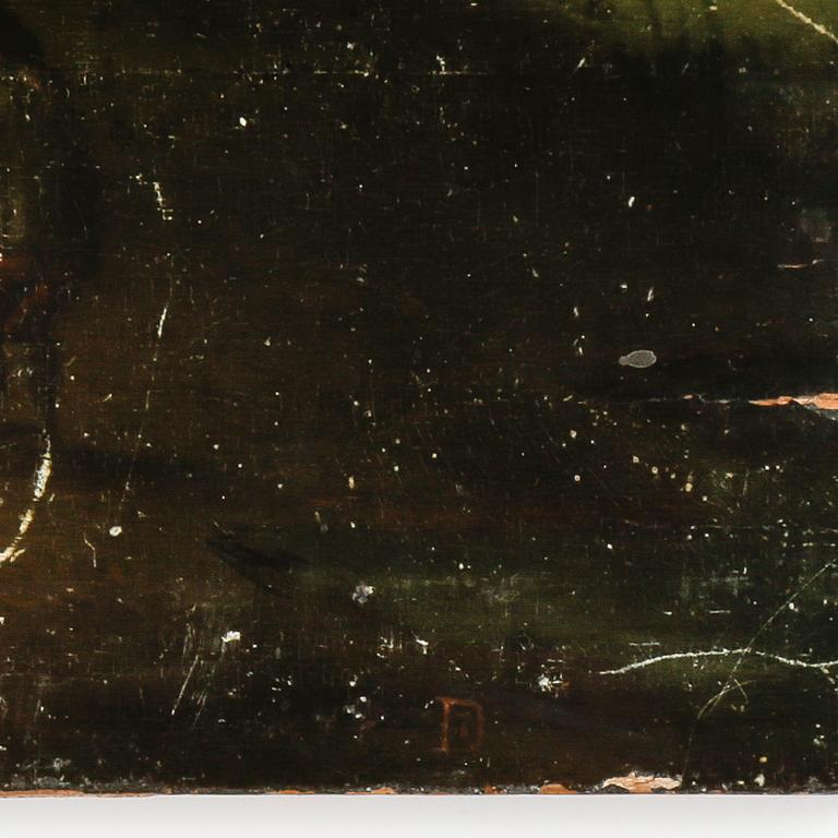 DAVID TENIERS D.Y, hans art, olja på pannå, 16/1700-tal.