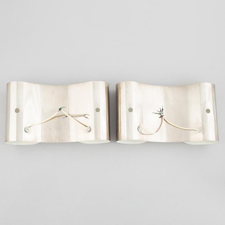 Carlo Scarpa, a pair of "Foglio" wall lights, Italy, second half of the 20th century.