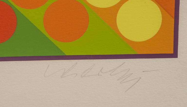 VICTOR VASARELY, färgserigrafi, signerad och numrerad 225/250.