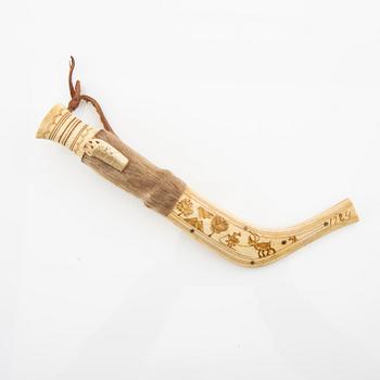 Horn knife, dated 1924.