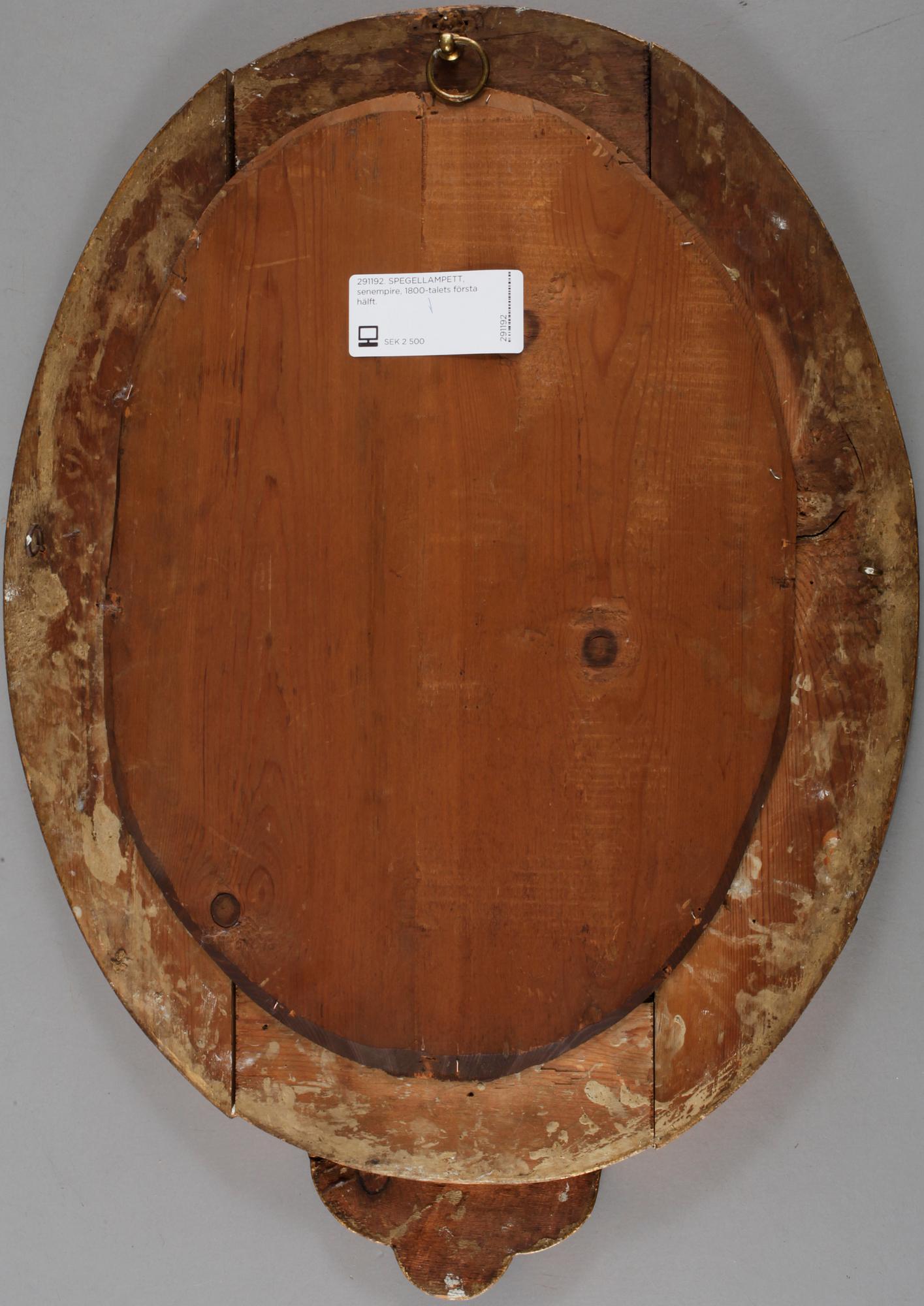 SPEGELLAMPETT, senempire, 1800-talets första hälft.