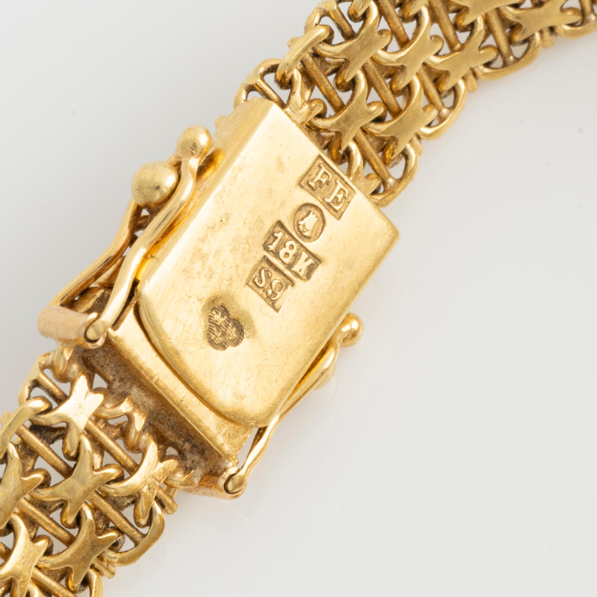 Omega, wristwatch, "Diamond Dial", 18K gold, 19 mm.