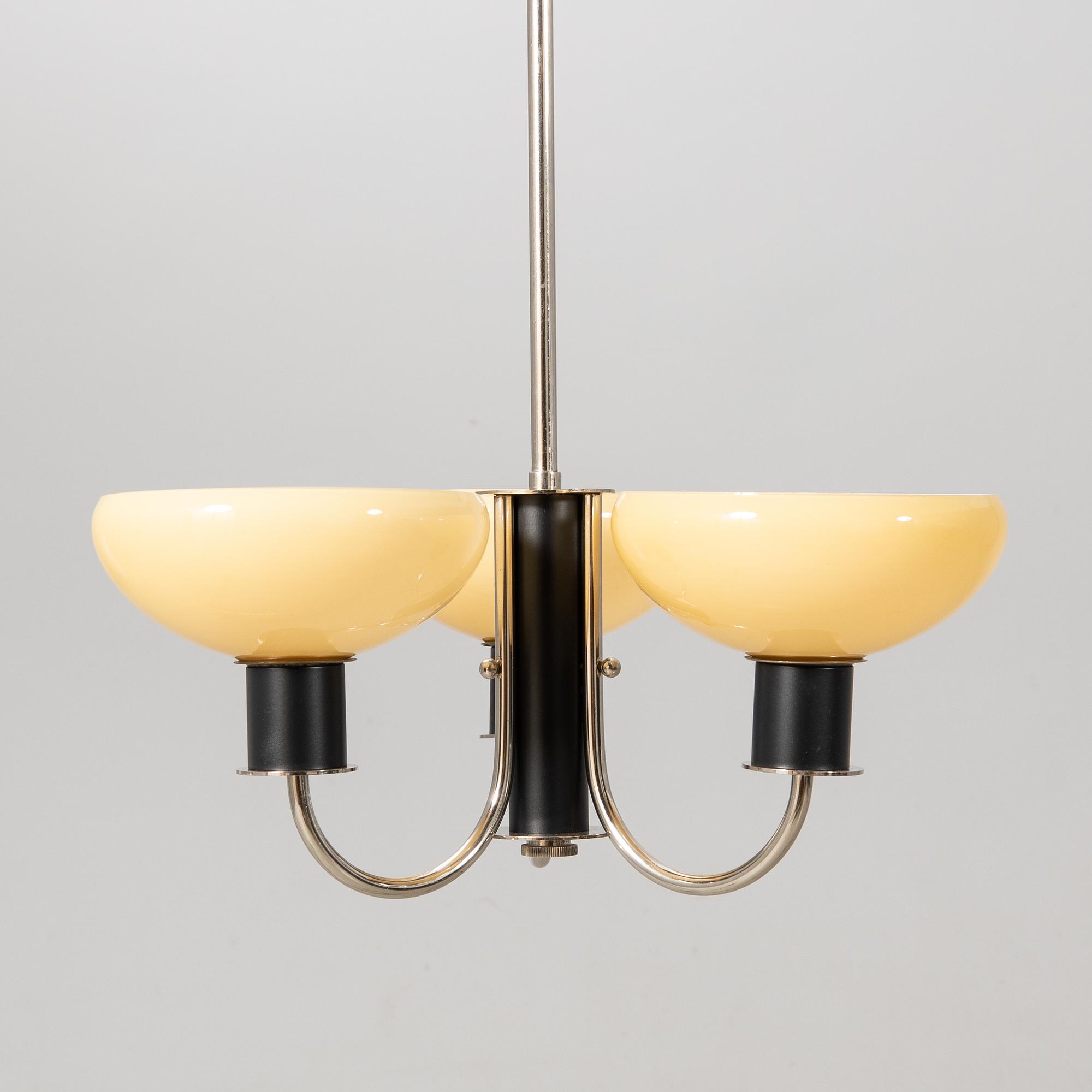 Erik Tidstrand, ceiling lamp, model "28890", Nordiska Kompaniet, 1930s-40s.