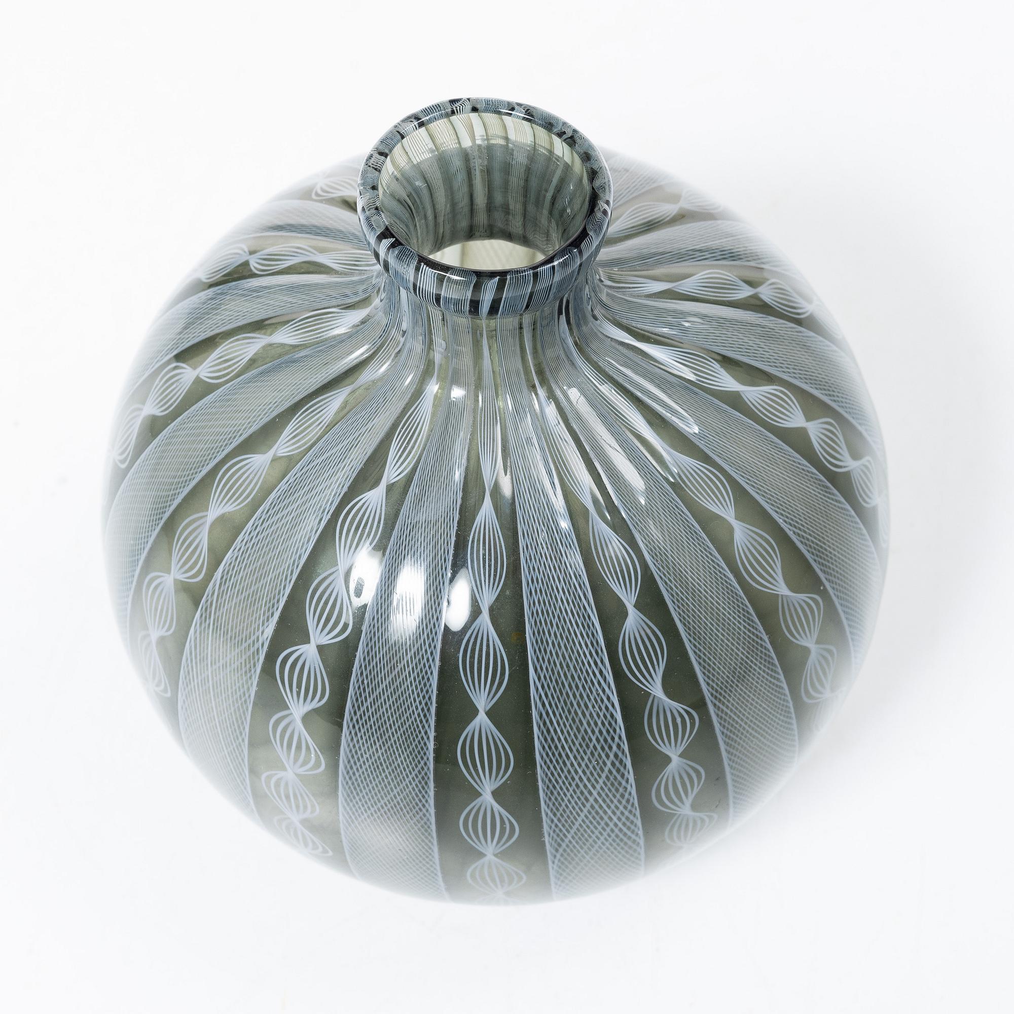 Venini, a glass vase, Murano, Italy.