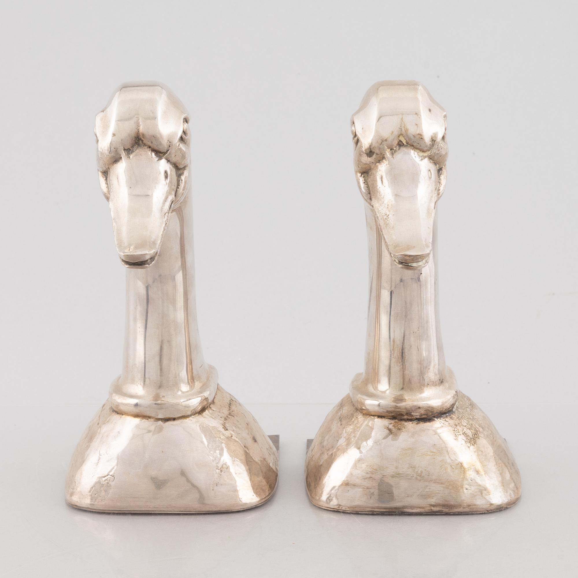 A pair of bookends, second half of the 20th Century.
