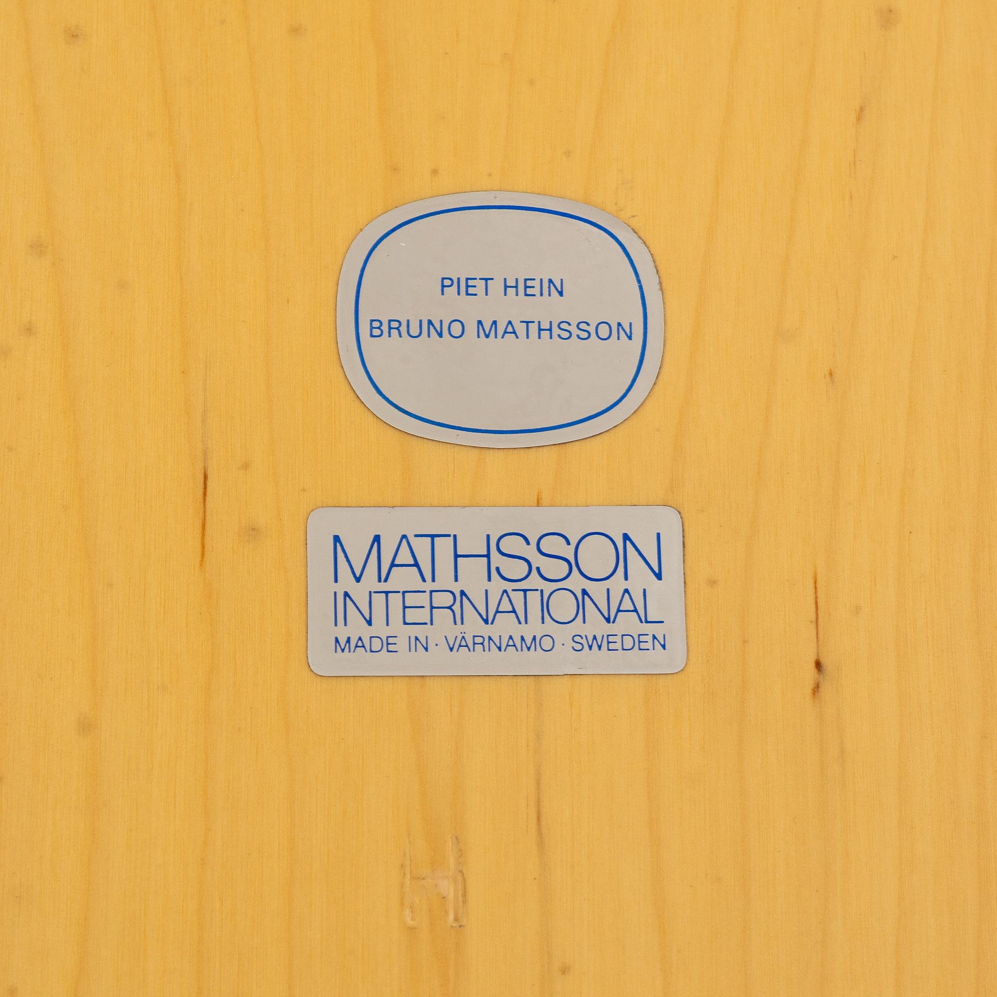 Bruno Mathsson & Piet Hein, dining table, "Superellipse", Mathsson International.