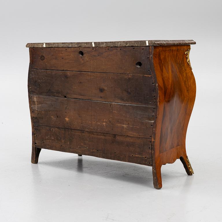 A rococo commode by S. J. Wilhelm (master in Stockholm 1759-82).