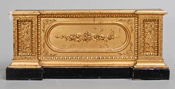 GOLVSPEGEL med KONSOL, nyrokoko, 1800-tal.