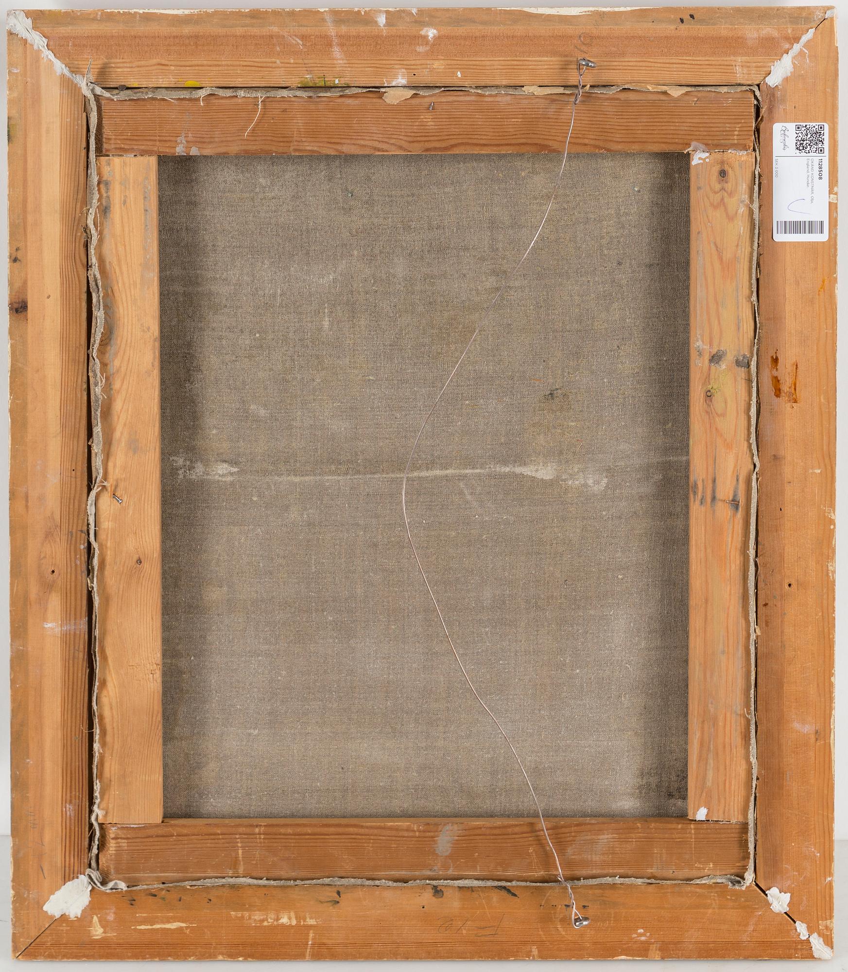 OKÄND KONSTNÄR, olja på duk, bär signatur, England, omkring 1900.