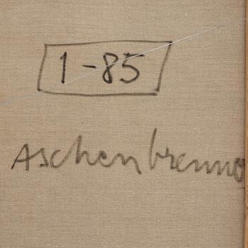 Lennart Aschenbrenner, oil on canvas, signed and dated-85.