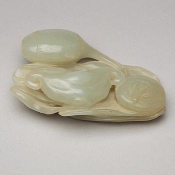 Two nephrite figure groups, Qing dynasty.