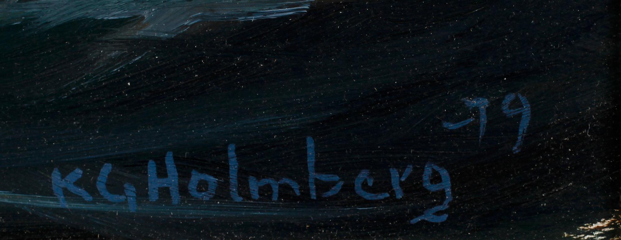 KARL GUSTAV HOLMBERG, olja på pannå, sign och dat -79.