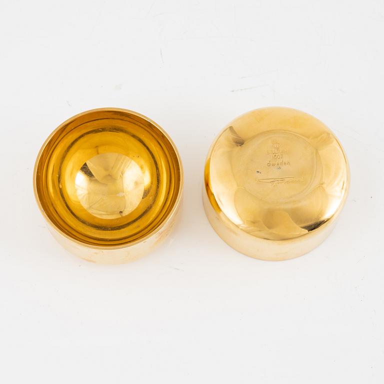 Eleven pieces of brass from Skultuna Bruk, including Pierres Forsell, Sweden.