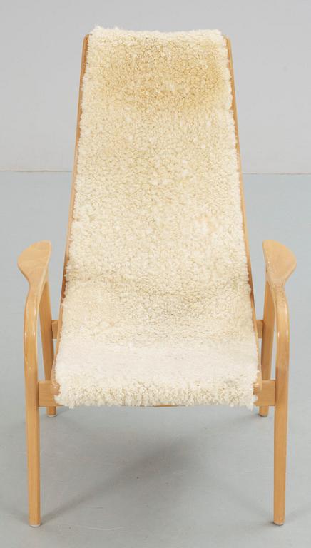 FÅTÖLJ, "Lamino". Design Yngve Ekström för Swedese. Brännmärkt.
