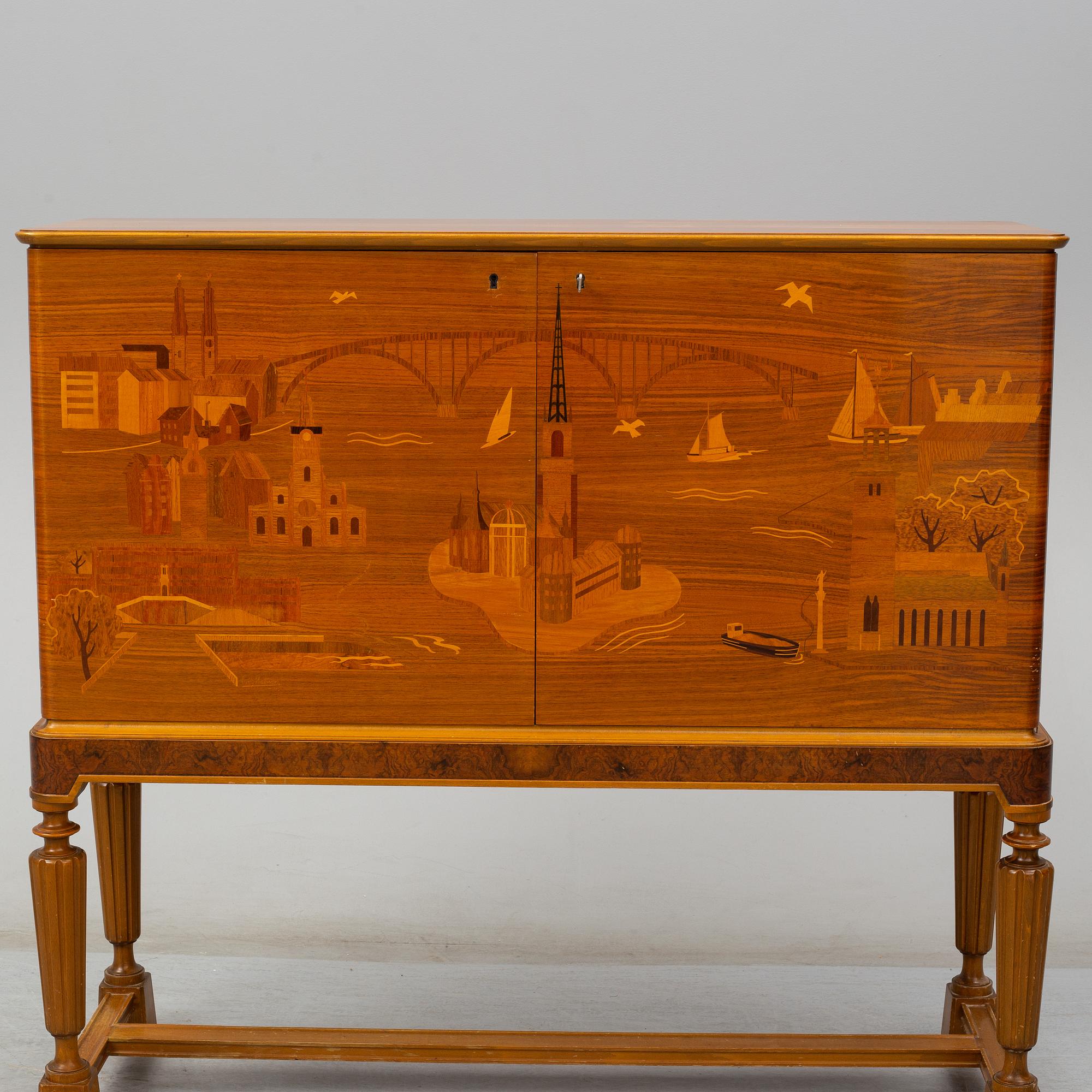 A 1930s 'Stockholm' cabinet.
