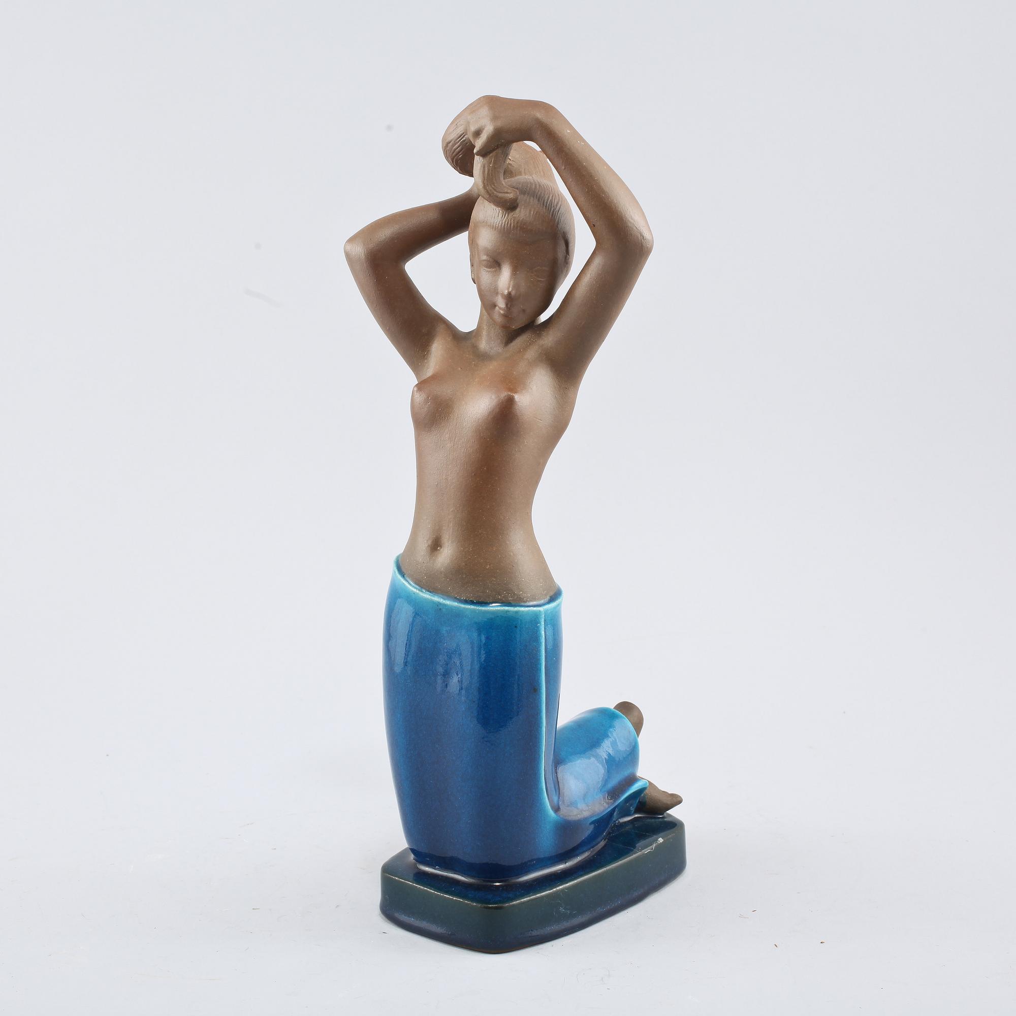FIGURIN, stengods, Johannes Hedegaard, Royal Copenhagen, 1900-talets andra hälft.