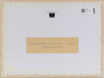 Hilding Linnqvist, watercolour and pencil on paper, signed with monogram HL. Executed in Egypt in 1947.