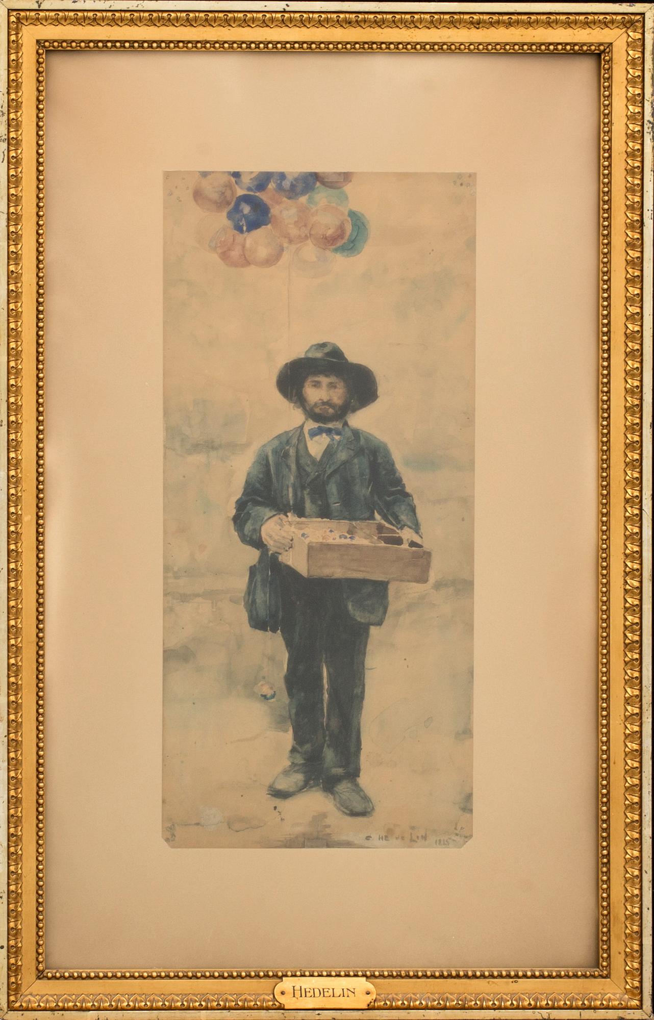 CARL HEDELIN, a signed and dated watercolour.