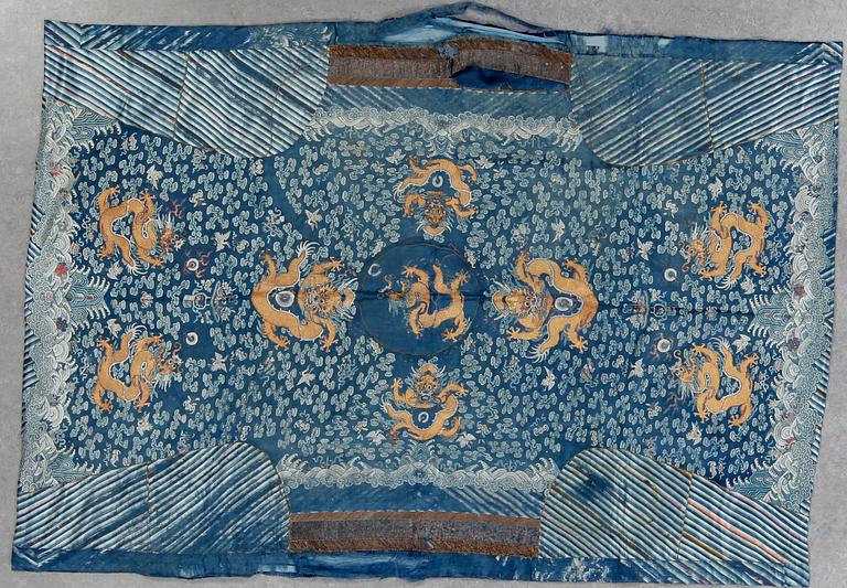 VÄGGBONAD/TEXTIL, Kina, 1700/1800-tal. Ca 135 x 200.