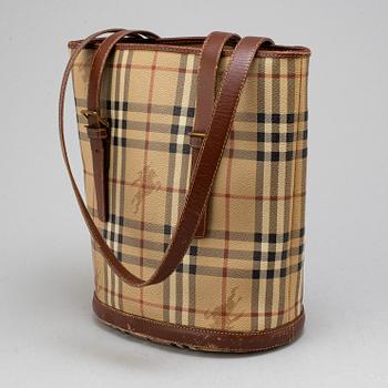 BURBERRY, bucket bag.