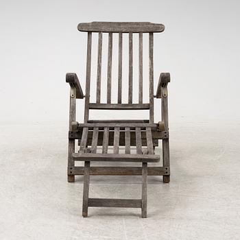 A deck chair, Scandinavian Design Jutlandia, late 20th Century.