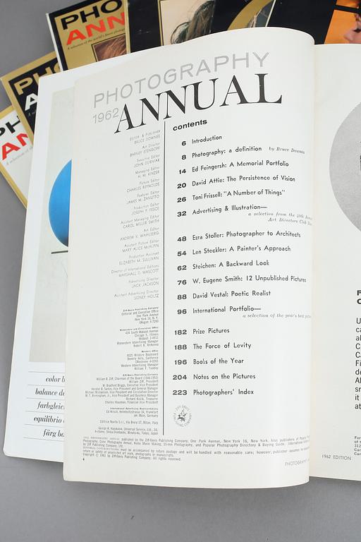 TIDNINGSMAGASIN, 8 st, Photography Annual, 1960-tal.