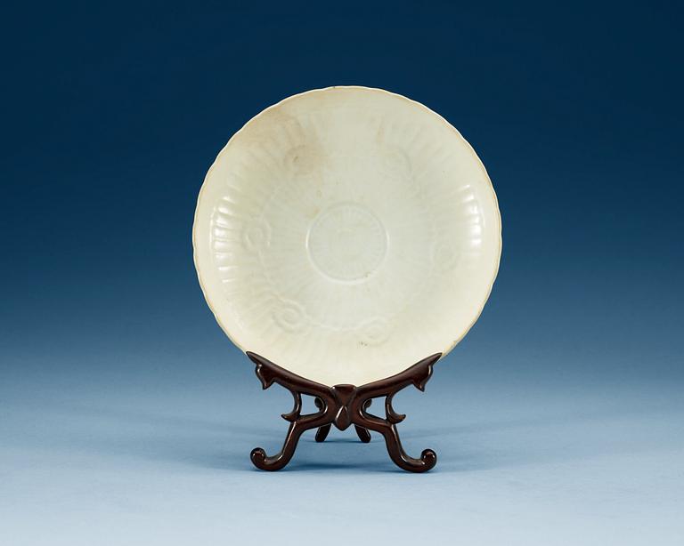 A white glazed bowl, Song dynasty (960-1279).