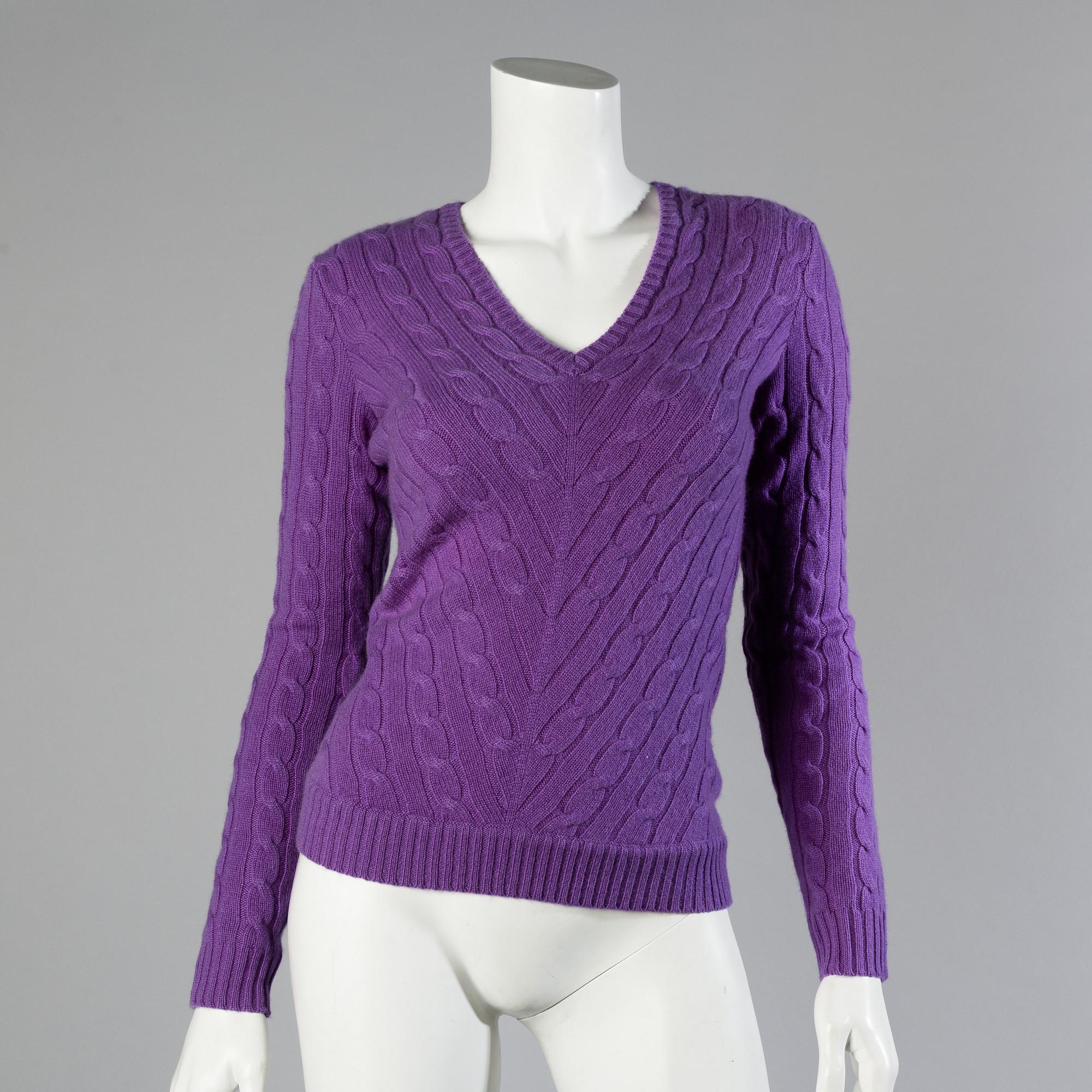 Three sweaters by Ralph Lauren.