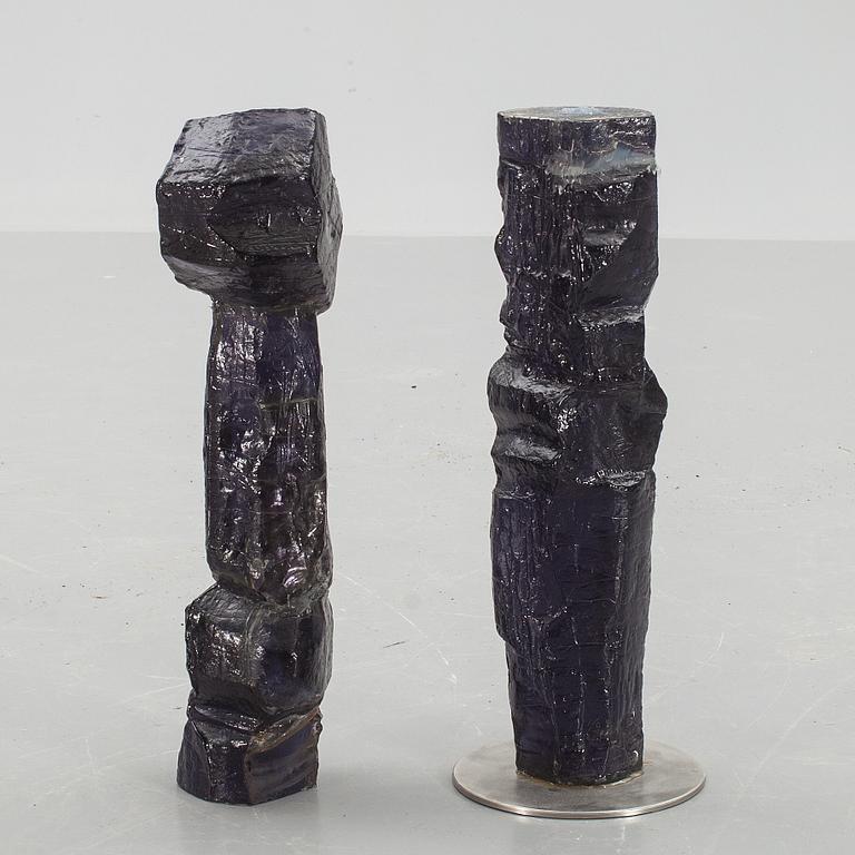 SKULPTUR, glas, Edvin Öhrström, signerad och numrerad 1/9. Utförd 1967.