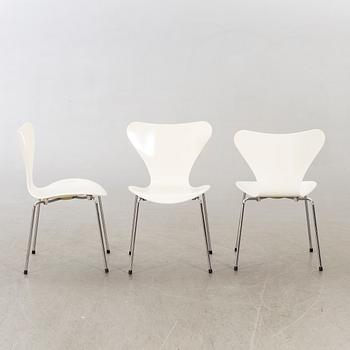 ARNE JACOBSEN, 6 st "Sjuan"  Fritz Hansen, Danmark.