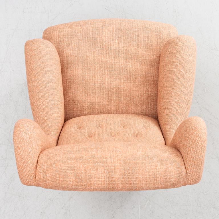 Carl Malmsten, Fåtölj, ”Häggbom”, O.H.Sjögren, Tranås 2021.