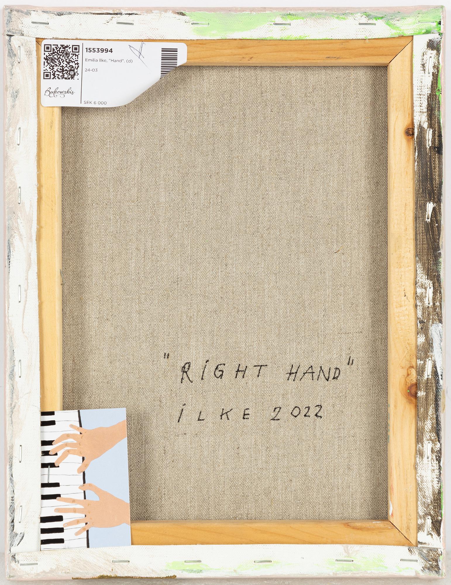 Emilia Ilke, "Right Hand".