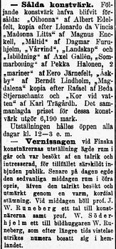 Akseli Gallen-Kallela, "Isbildning" (Ice formations, (Jäätyvä järvi)).