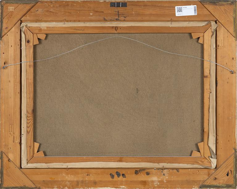 Okänd konstnär, 18/1900-tal, olja på duk, signerad.