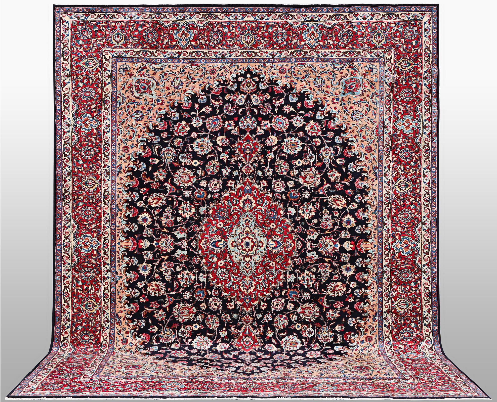 A carpet, Kashmar, ca 395 x 308 cm.