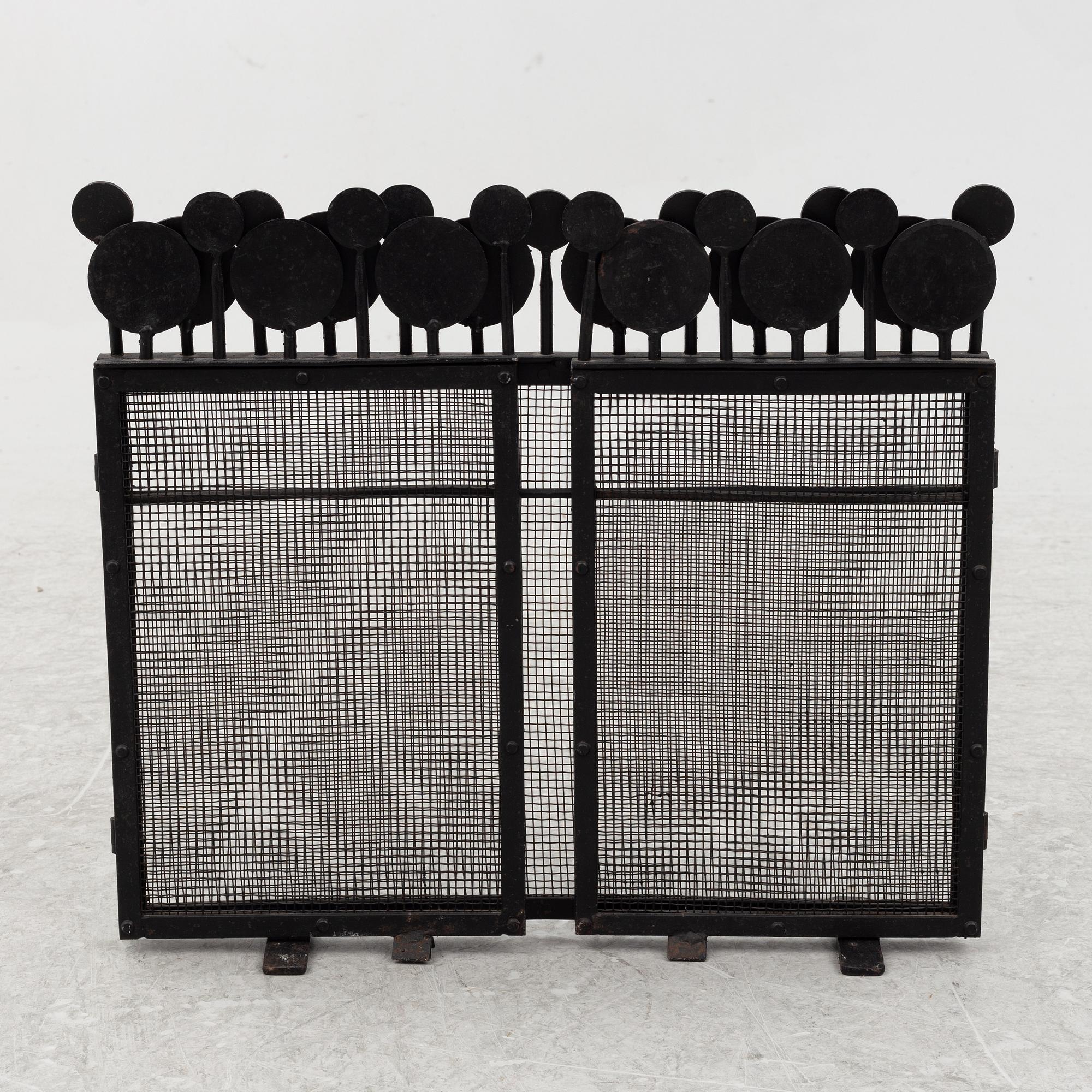 Bertil Vallien, spark guard, Boda Smide, late 20th century.