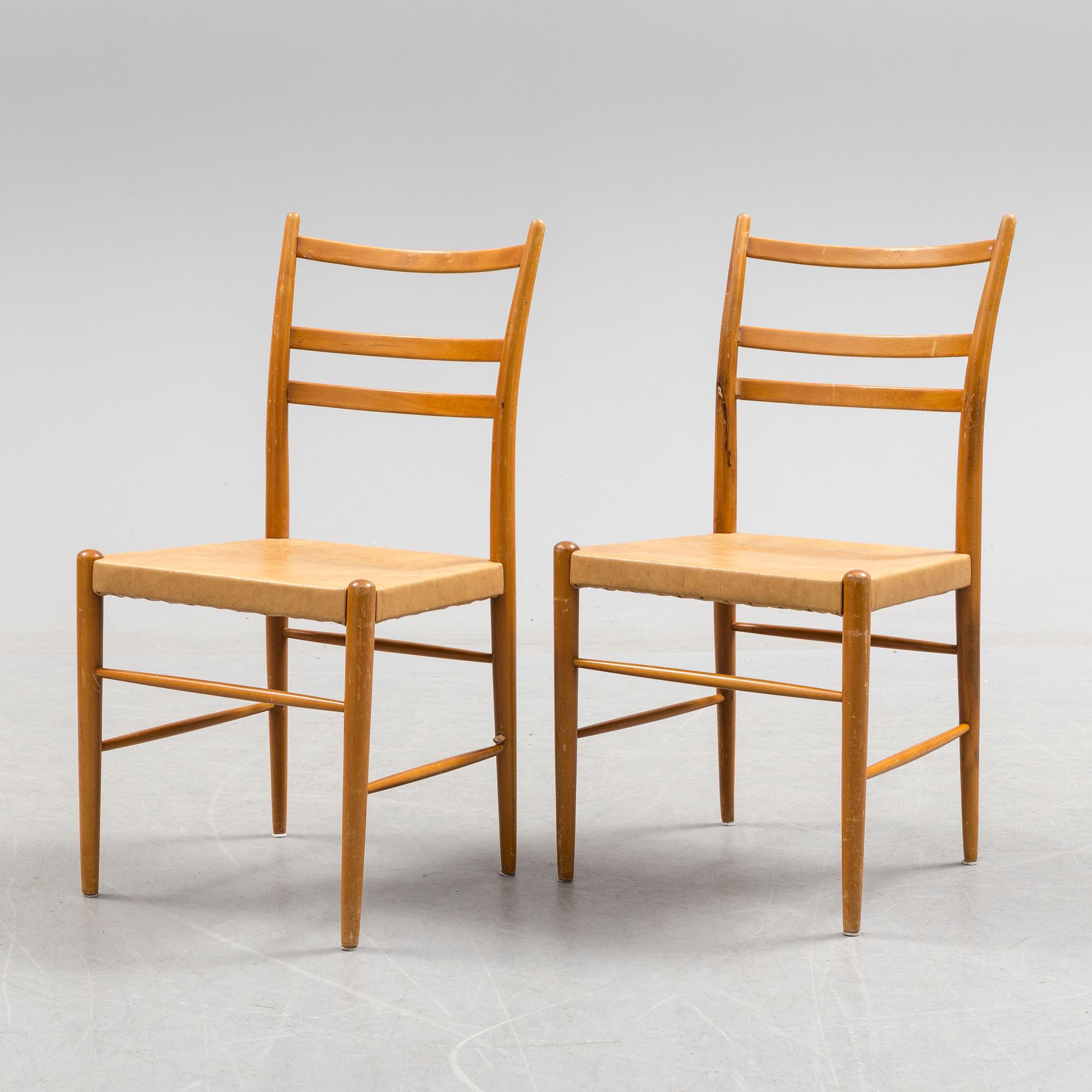 YNGVE EKSTRÖM, stolar, 6 st, "Gracell", Gemla. 1950 / 60-tal.
