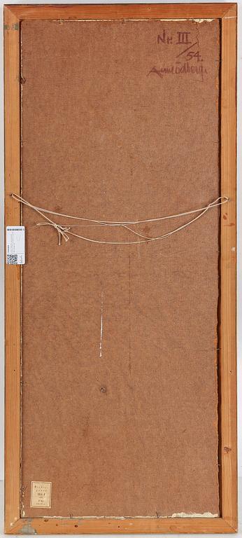 ARNE ÖDBERG, oil on panel, signed with monogram. Dated -54 verso.