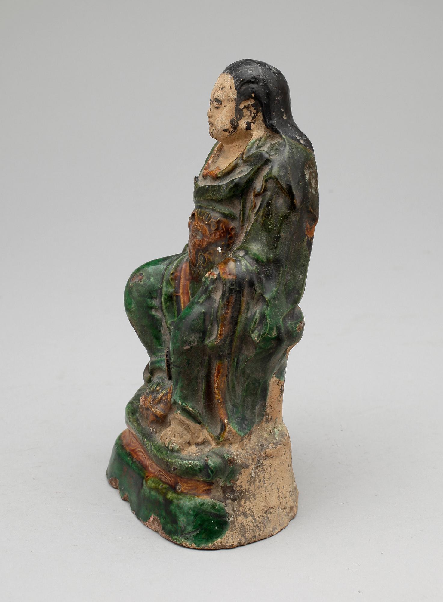 FIGURIN, lergods, Kina, Mingstil, 1800/1900-tal.