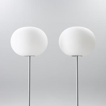 Jasper Morrison, a pair of 'Glo-Ball' floor lamps, Flos, Italy.