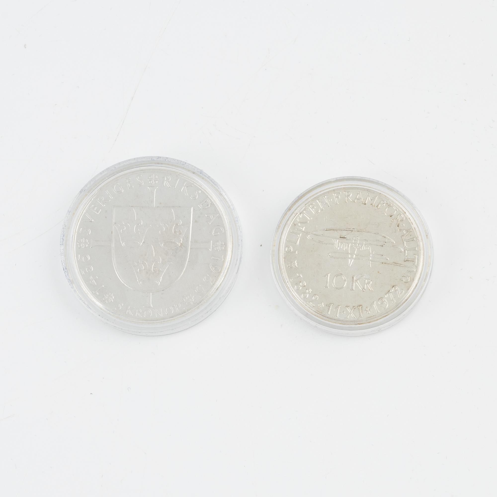 Medaljer,  24 st, silver, "Konungaätten Bernadotte", Mynthuset Sverige.