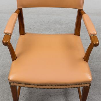 JOSEF FRANK, a mahogany model 695 armchair, Svenskt Tenn.