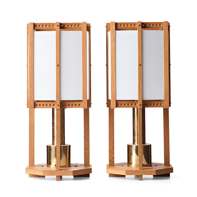 John Kandell, a pair of ceiling or table lamps, Sweden 1950´s.