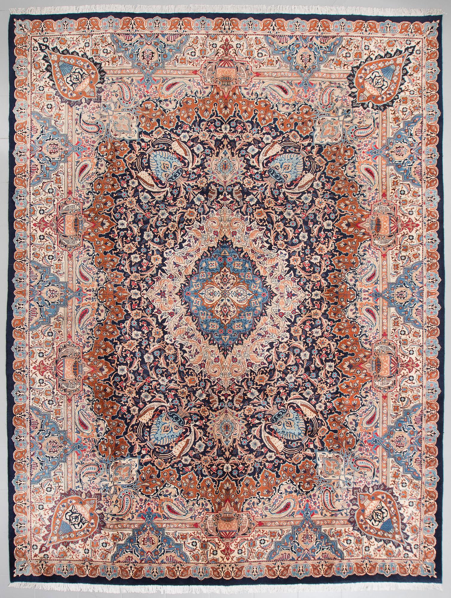 A KASHMAR RUG, 392 x 297 cm.
