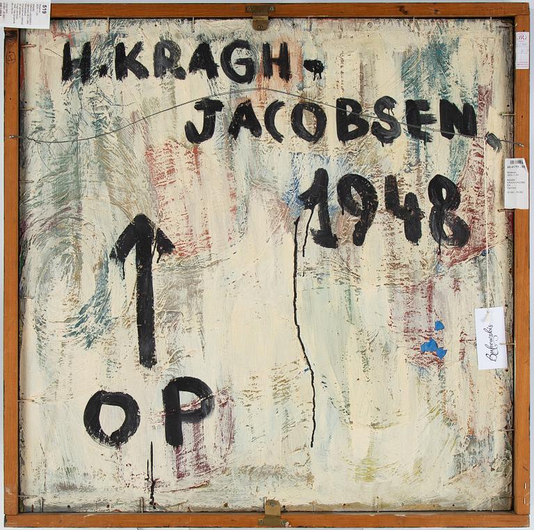 Bamse Kragh Jacobsen, olja på pannå, signerad och daterad 1948 a tergo.