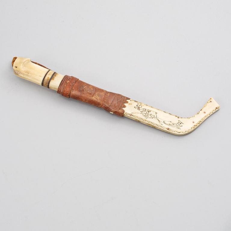 SAMEKNIV, signerad Johannes Lauri, Rovaniemi, 1900-tal.