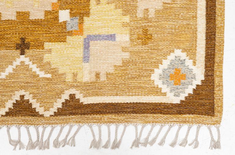 Ingegerd Silow, Rug, “Nejlikan”, rölakan, approx. 238 x 168 cm, signed IS.